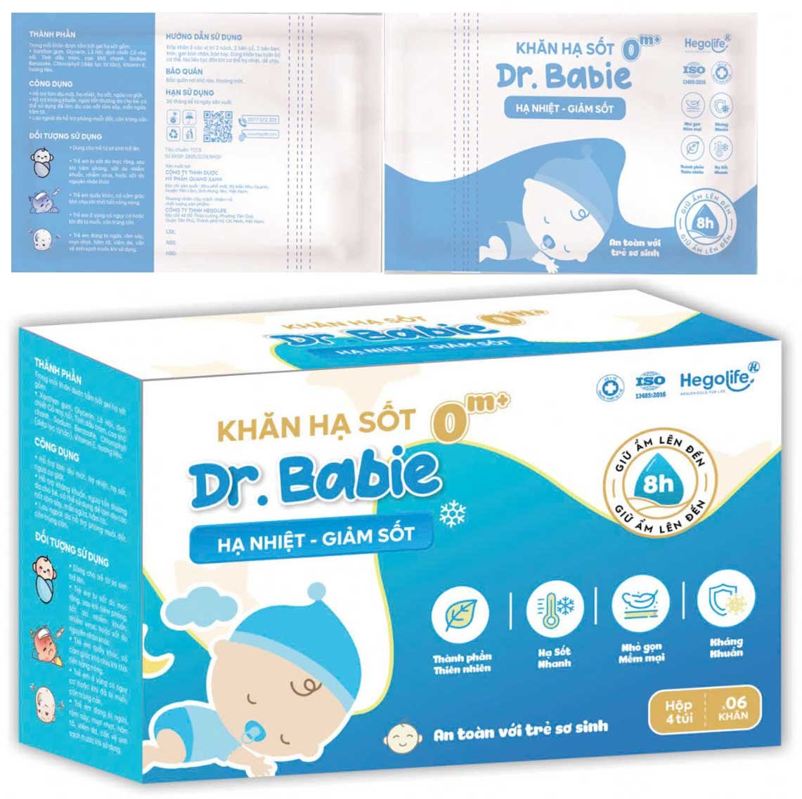 Khăn hạ sốt Dr.Babie